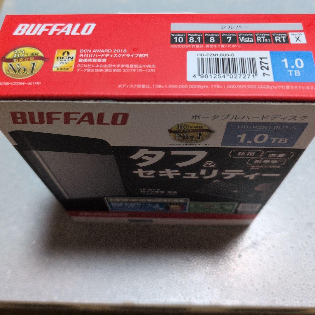 【新品未使用】BUFFALO 1.0TB ポータブルHDD