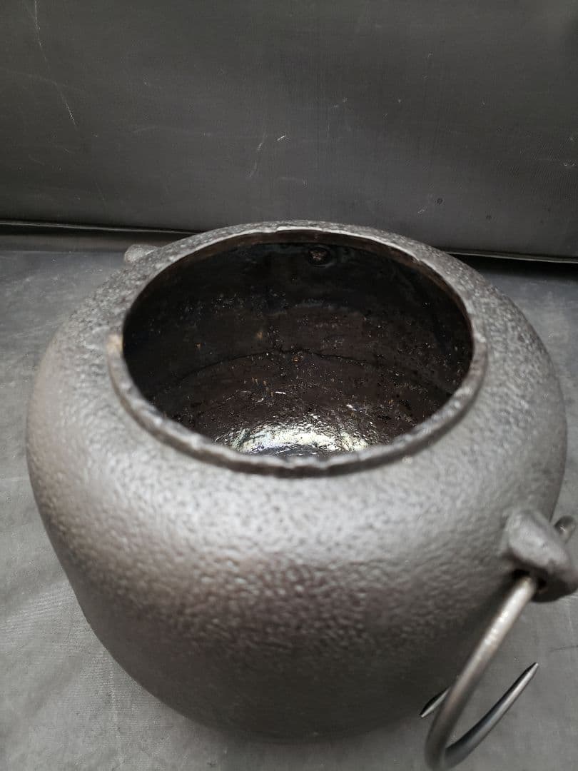 茶道具　風炉釜　棗釜　中寸　地龍