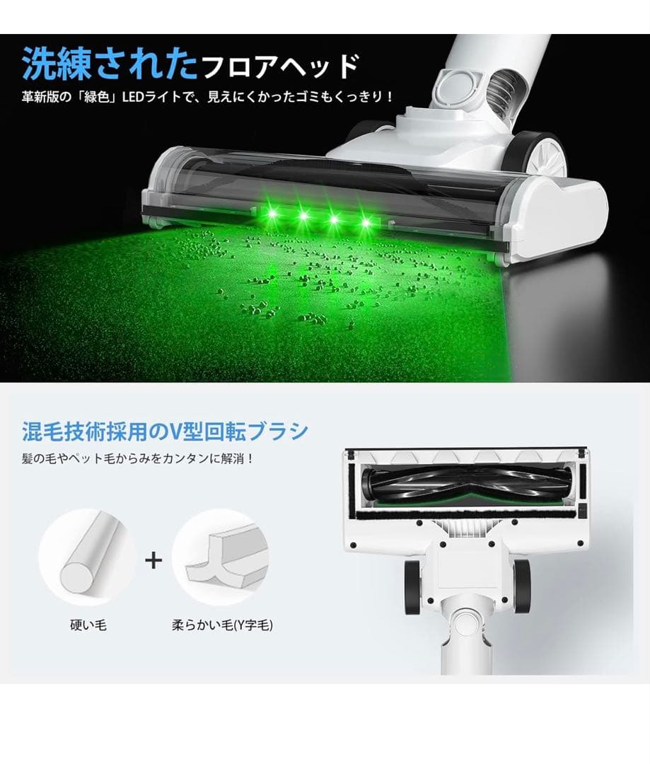掃除機 コードレス【a業界随一！2026年衝撃的デビュー！88000Pa