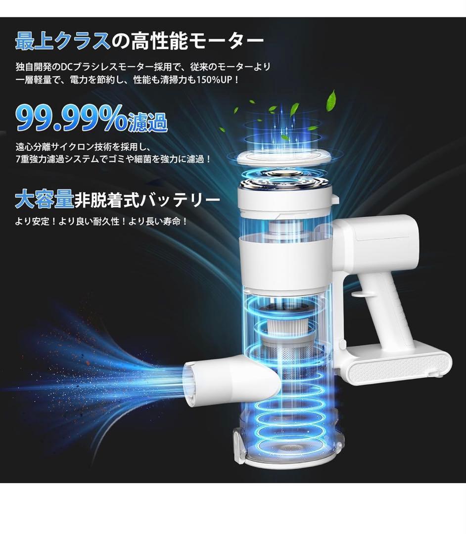 掃除機 コードレス【a業界随一！2026年衝撃的デビュー！88000Pa