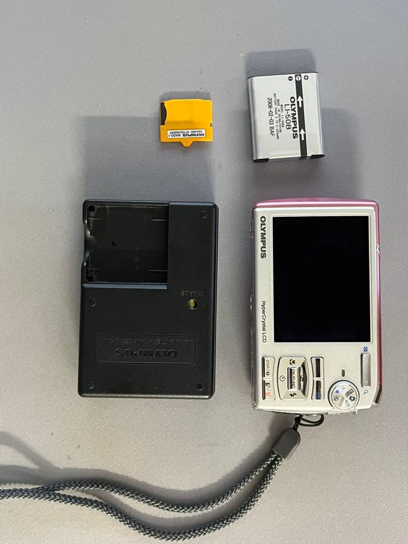 OLYMPUS μ1020 デジタルカメラ　ピンク※ピクチャーカード付き