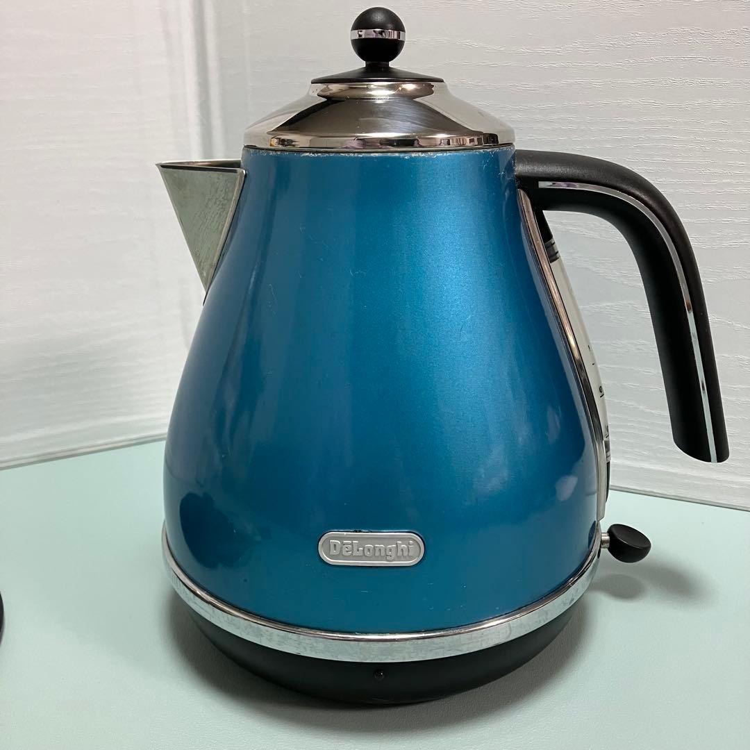 レア★人気商品★ＬDeLonghi Icona★ブルー★電気ケトル★デロンギ