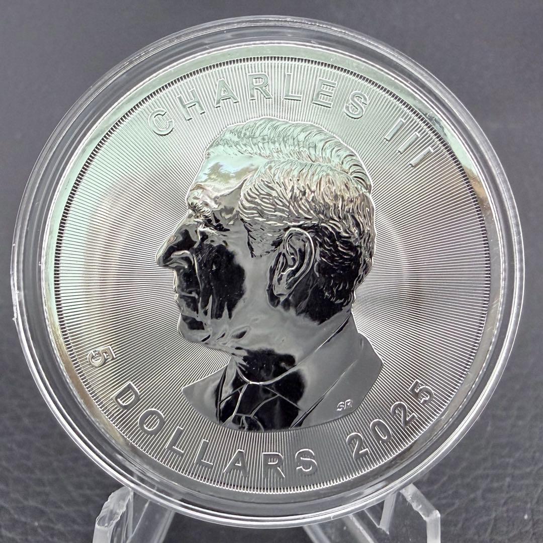 100枚限定 メイプルリーフ 銀貨 カラー ブルーバタフライ 1オンス 1oz