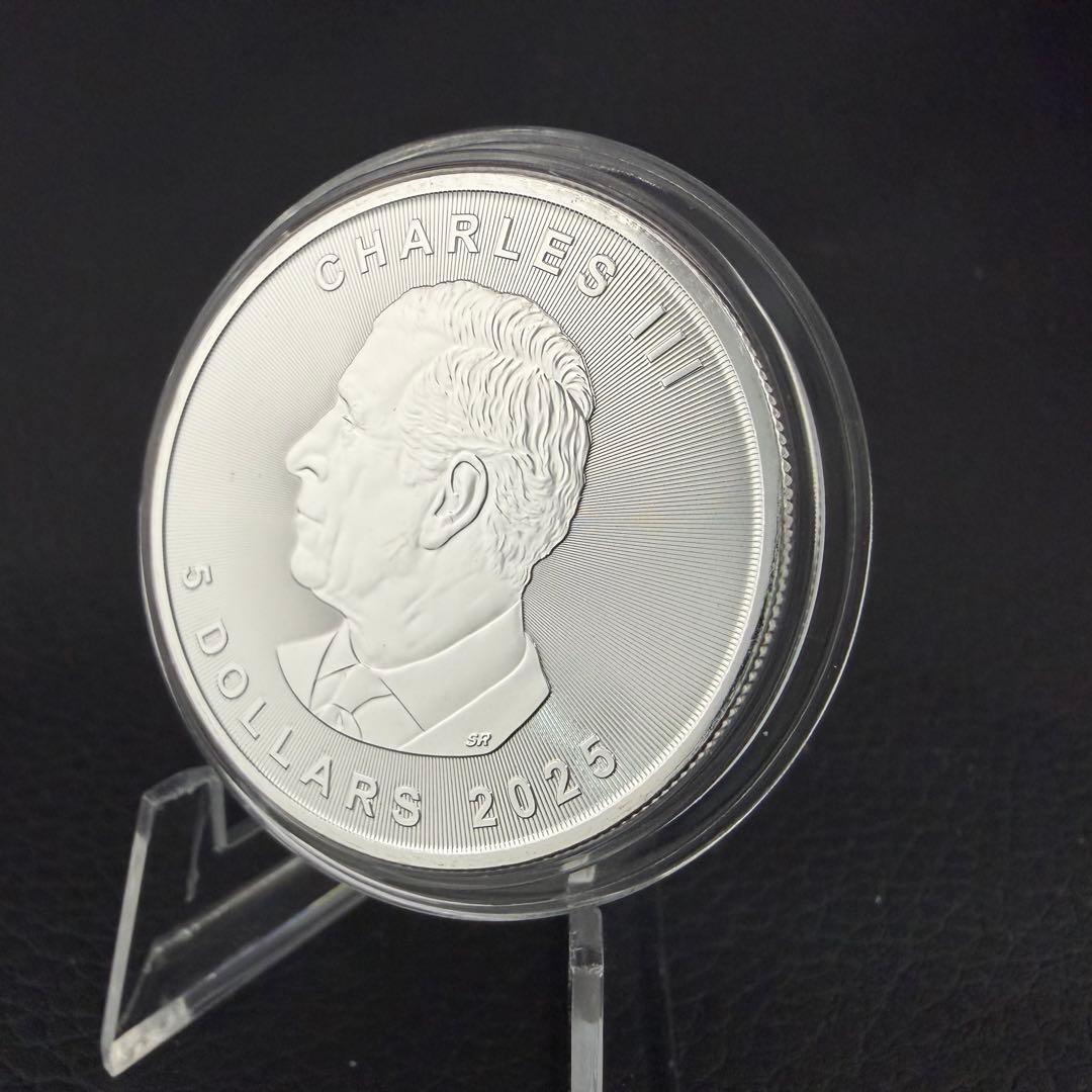 100枚限定 メイプルリーフ 銀貨 カラー ブルーバタフライ 1オンス 1oz