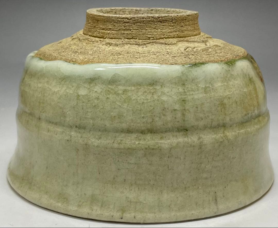 三重県指定無形文化財　菊山当年男　伊賀焼　古伊賀　茶碗　時代箱　四方桟共箱　r5
