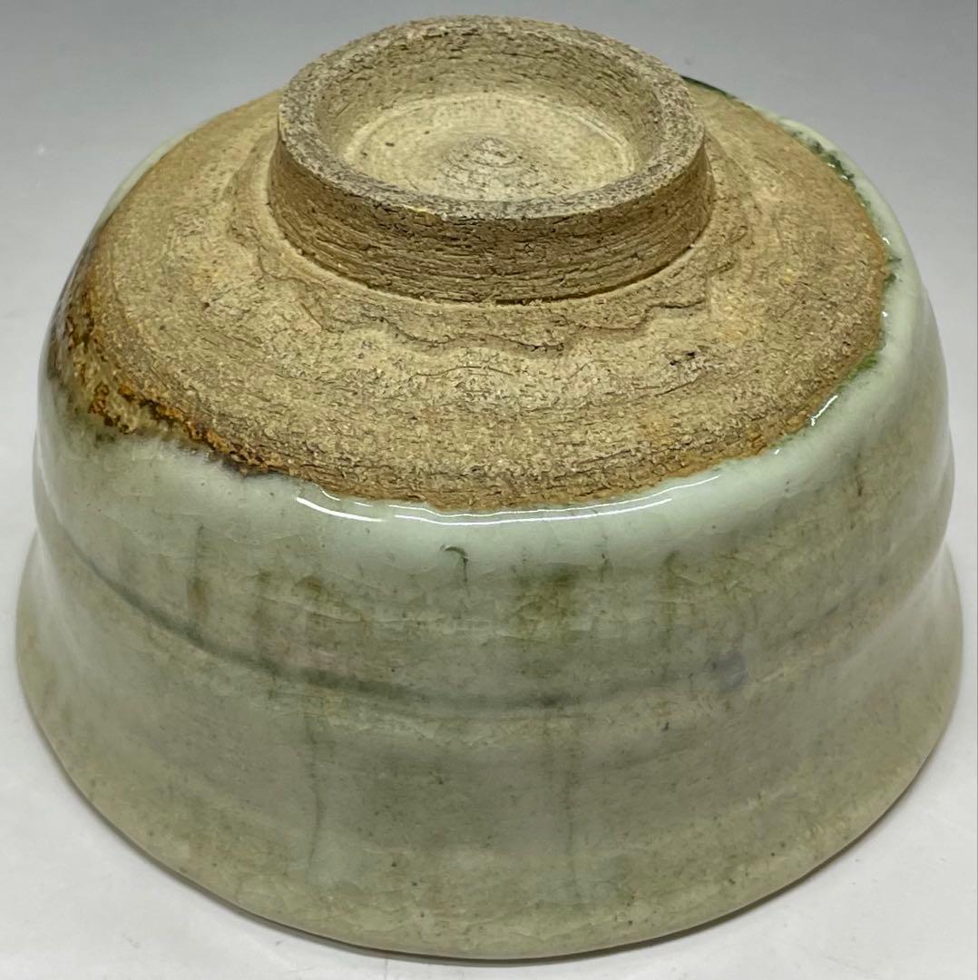 三重県指定無形文化財　菊山当年男　伊賀焼　古伊賀　茶碗　時代箱　四方桟共箱　r5