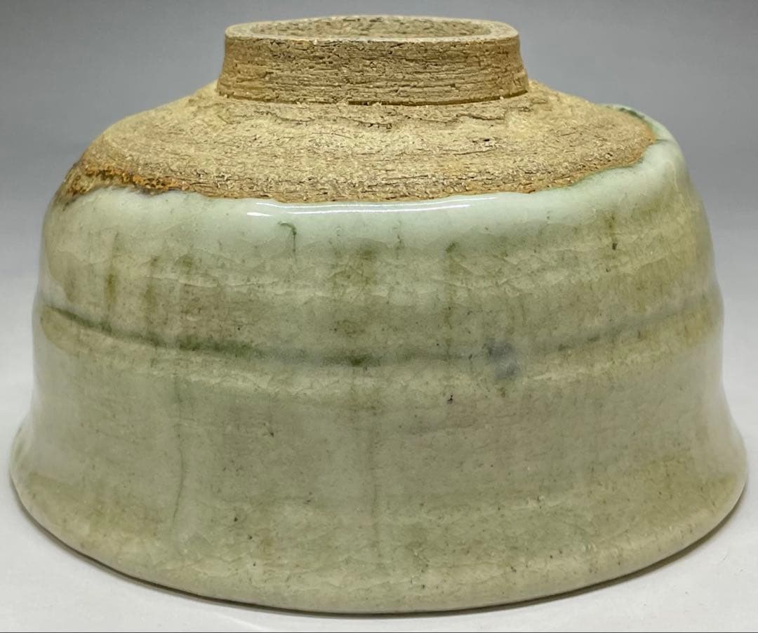 三重県指定無形文化財　菊山当年男　伊賀焼　古伊賀　茶碗　時代箱　四方桟共箱　r5