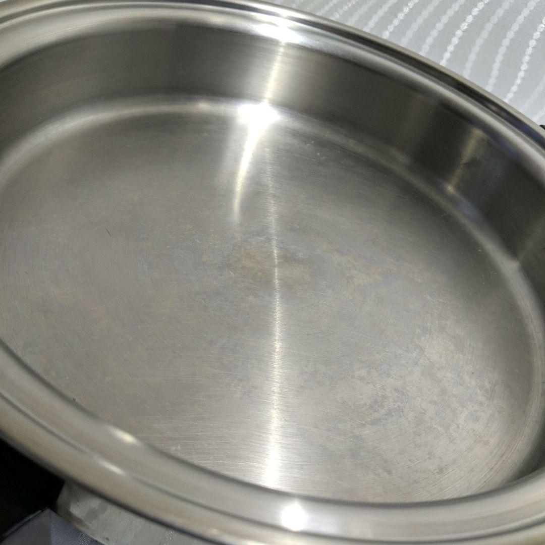 電気フライパン 電気鍋 リキッドコア　蓋無し