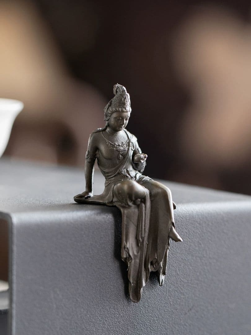 仏教美術 仏像 禅意観音座禅 茶道茶寵 文房具 工芸品 置物