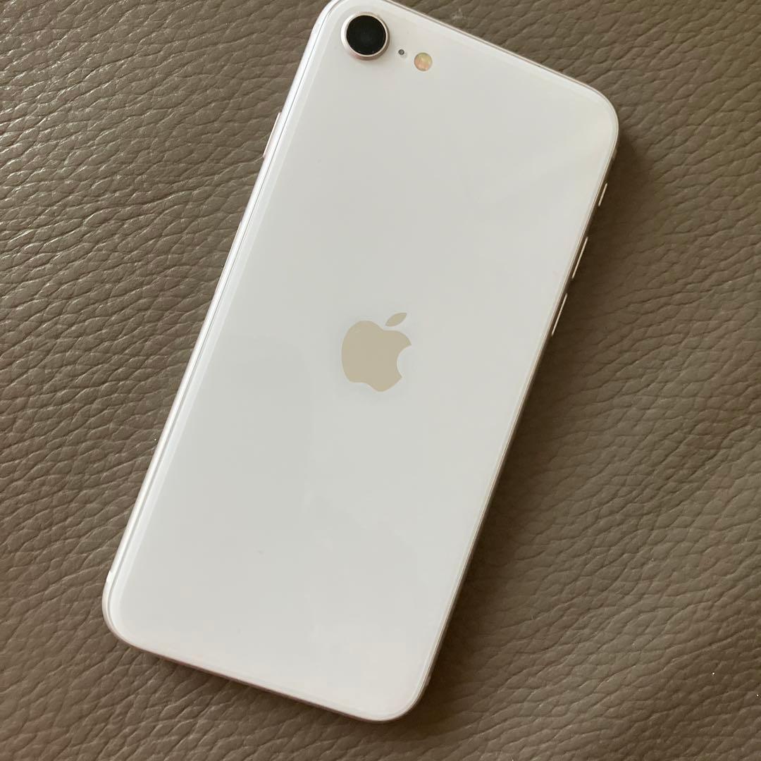 【美品】 iPhone SE (第3世代) SIMフリーバッテリー88％白