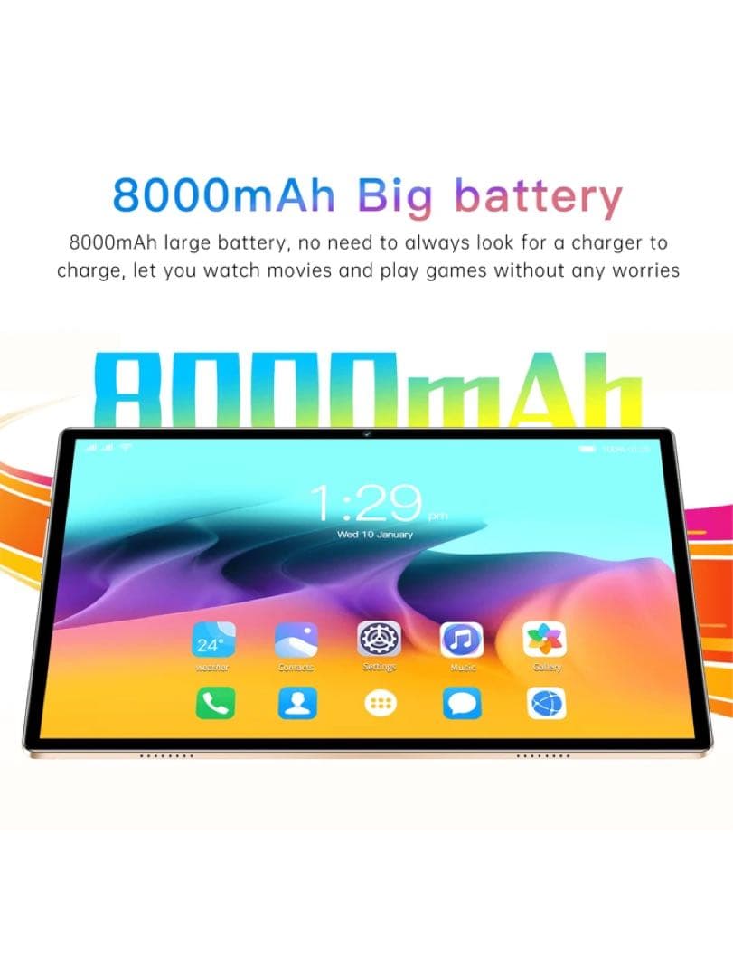 10.1インチ Androidタブレット 8GB RAM 128GB ROM