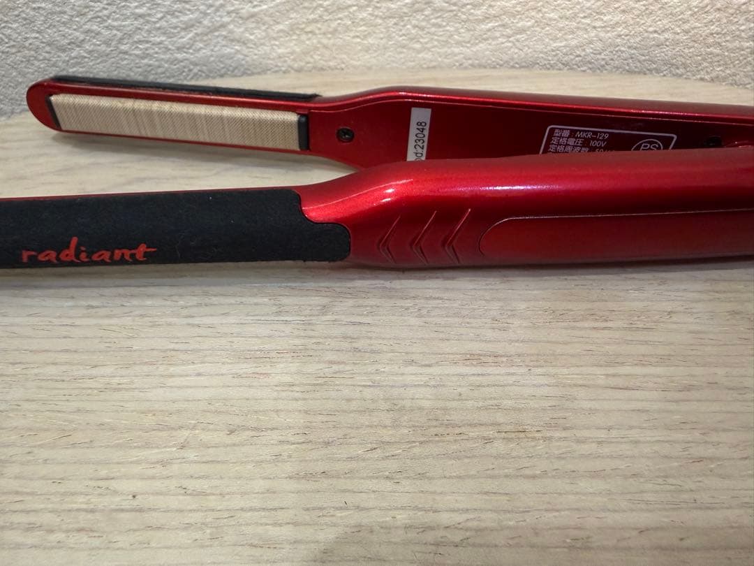 （未使用）ラディアントミニ 9mm レッドradiant mini ヘアアイロン