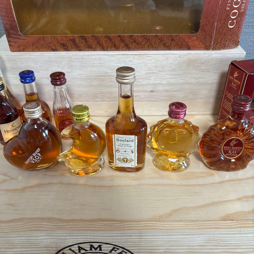 古酒ウイスキー リキュール、ブランデー、スピリッツ、焼酎、ミニボトル27本セット
