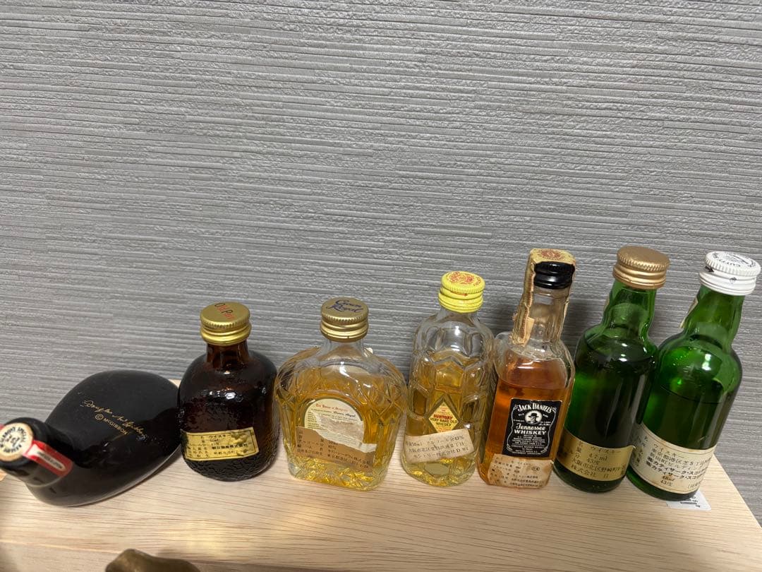 古酒ウイスキー リキュール、ブランデー、スピリッツ、焼酎、ミニボトル27本セット
