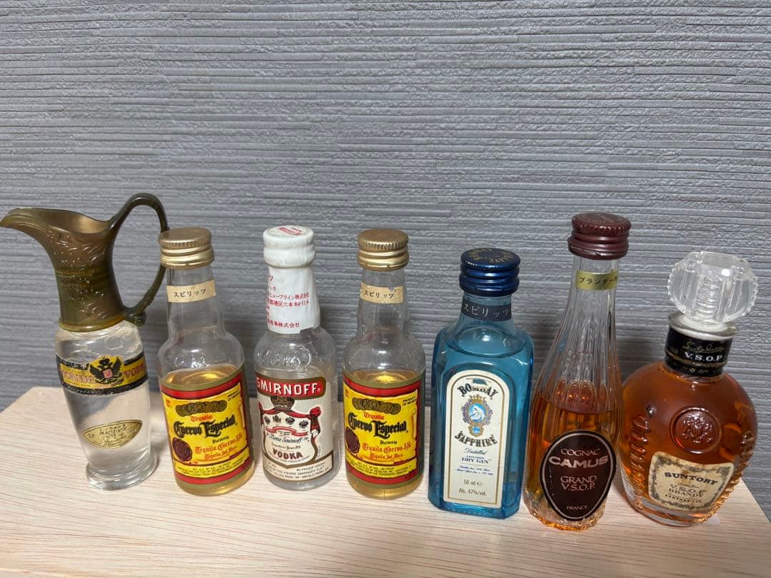 古酒ウイスキー リキュール、ブランデー、スピリッツ、焼酎、ミニボトル27本セット