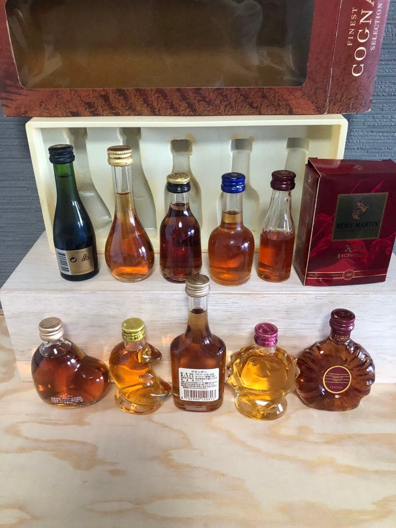 古酒ウイスキー リキュール、ブランデー、スピリッツ、焼酎、ミニボトル27本セット