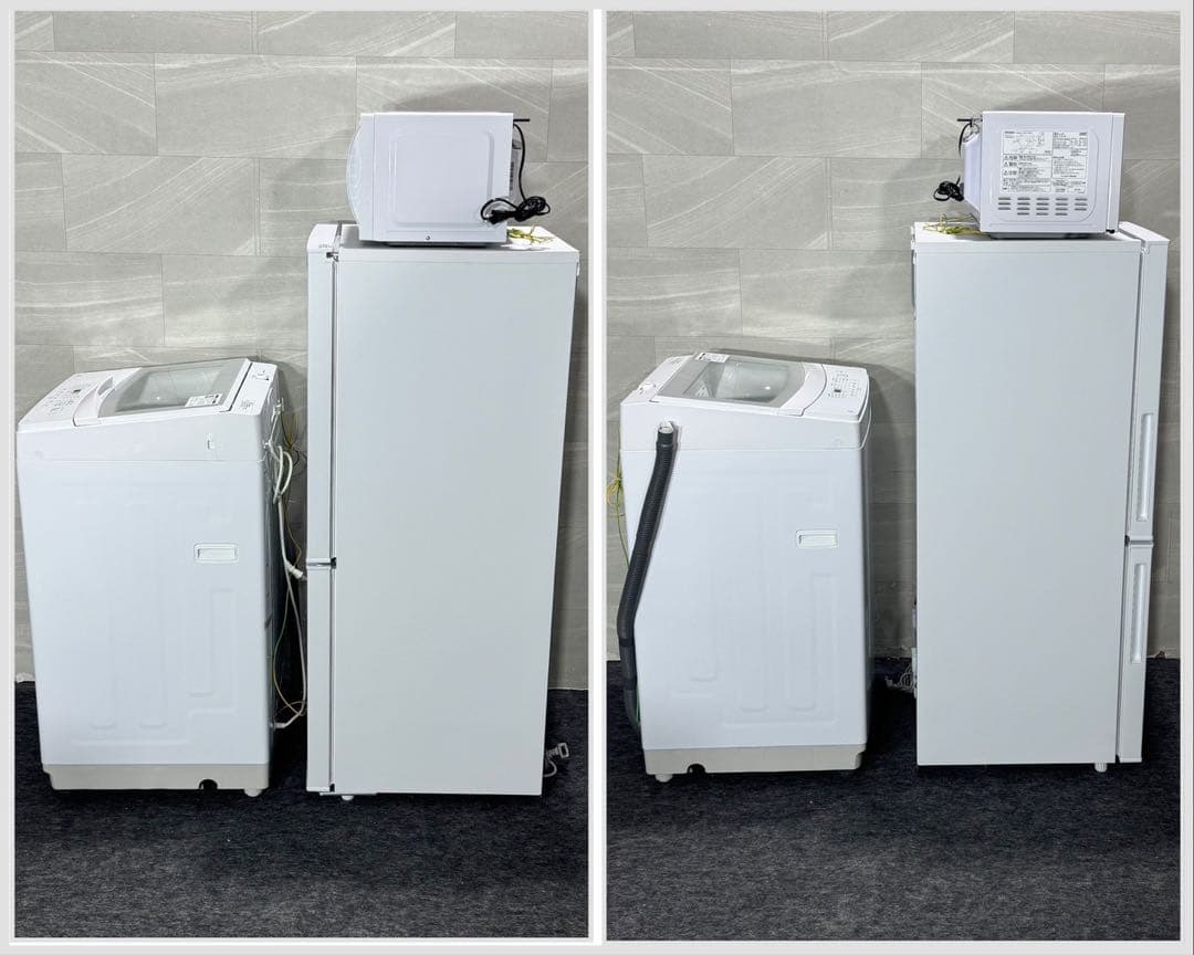 生活家電3点セット 冷蔵庫 洗濯機 電子レンジ 清掃済み 格安セット d5480
