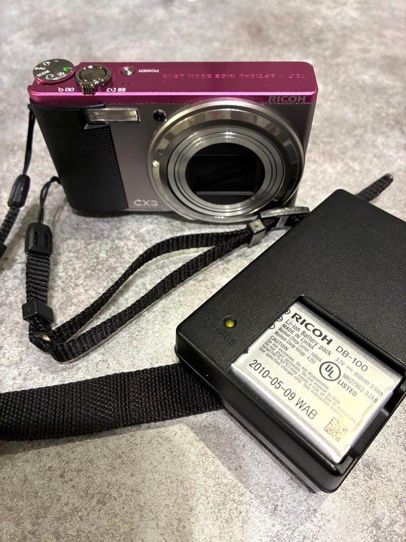 RICOH CX3 ピンク　かわいい　動作確認済　コンパクトデジタルカメラ
