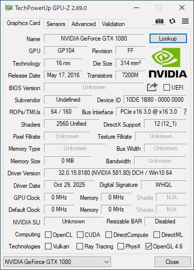 ［ジャンク］ASUS ROG STRIX GTX1080 コード43(不安定)