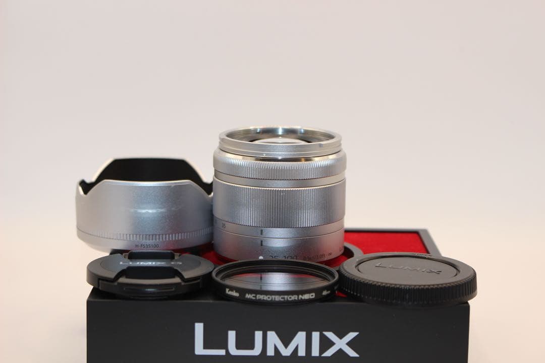 ★美品★プロテクター付★LUMIX 望遠レンズ　35-100mm 手ぶれ補正付き