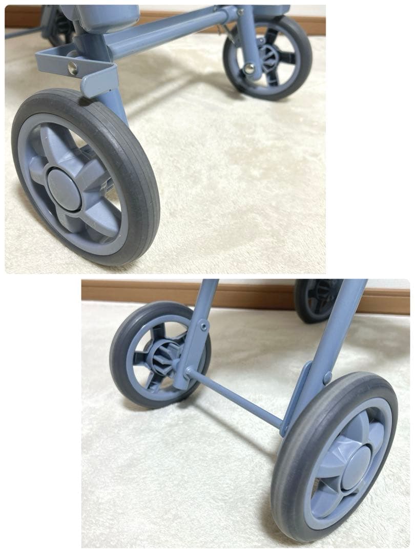 島製作所 シルバー カー サニーウォーカー AS-3 花柄 椅子 折り畳み