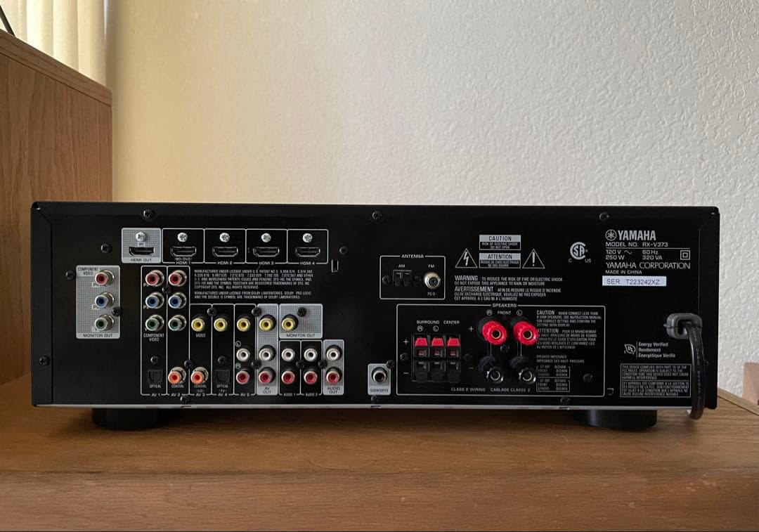 ヤマハ YAMAHA RX-V373 AVレシーバー リモコン付