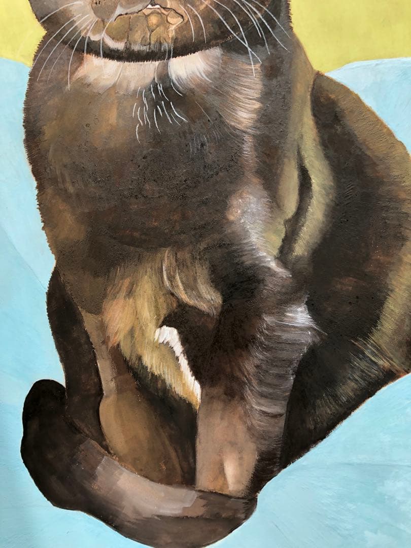 《送料無料》原画「クルタ」猫イラスト