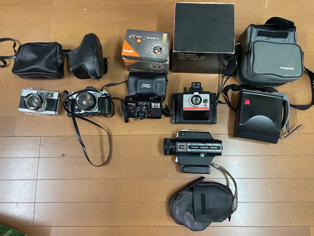 カメラ9個まとめ売り MINOLTA Konica他あり 動作未確認