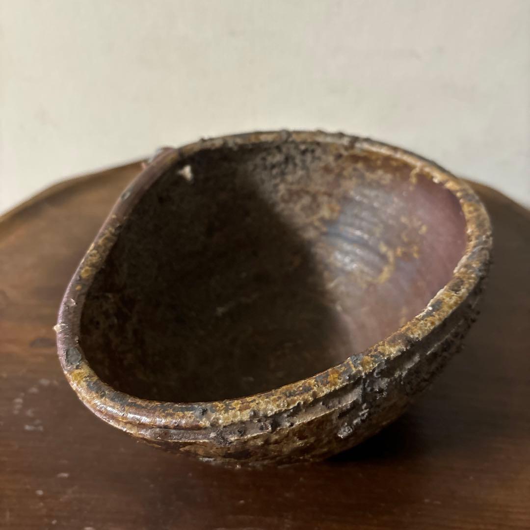 古備前　片口鉢　水差し　蓋付き　江戸時代骨董　アンティーク　懐石　茶道具　検李朝