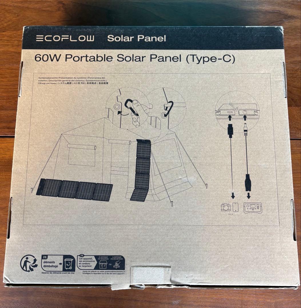 F3 EcoFlow 60Wソーラーパネル（Type-C）