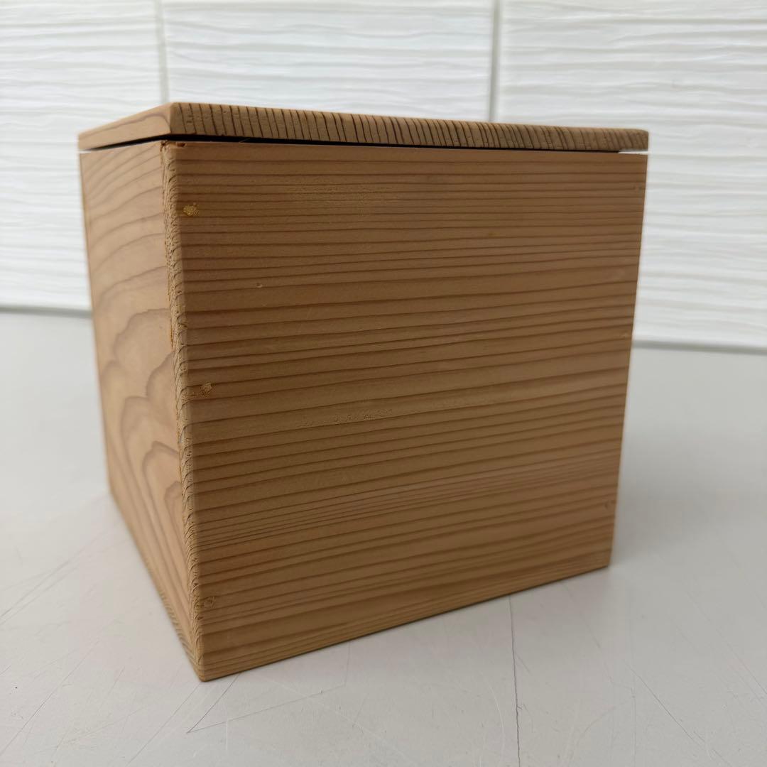 未使用品　中村梅山　色絵手桶　替茶器　茶道具　茶器　花入