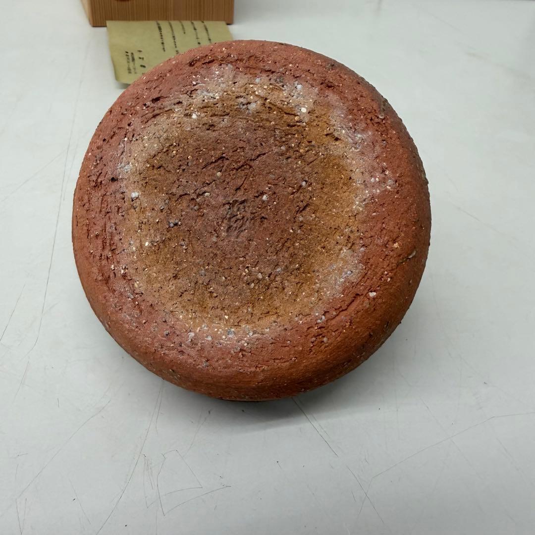 未使用品　中村梅山　色絵手桶　替茶器　茶道具　茶器　花入