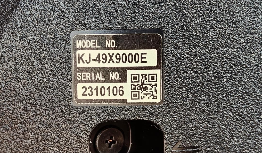 SONY 4K液晶テレビ KJ-49X9000E BRAVIA