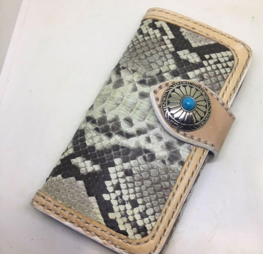 オーダー　栃木レザー　iPhone 17ProMaxケース　パイソンコンビ