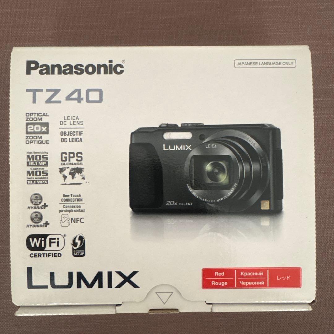 美品　Panasonic LUMIX DMC-TZ40 レッド　デジタルカメラ