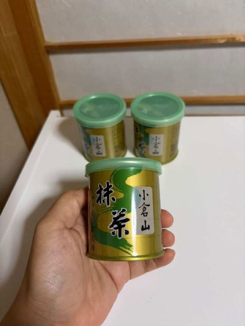 【新品未開封】山政小山園 宇治抹茶 小倉山 30g×3缶 Uji Matcha