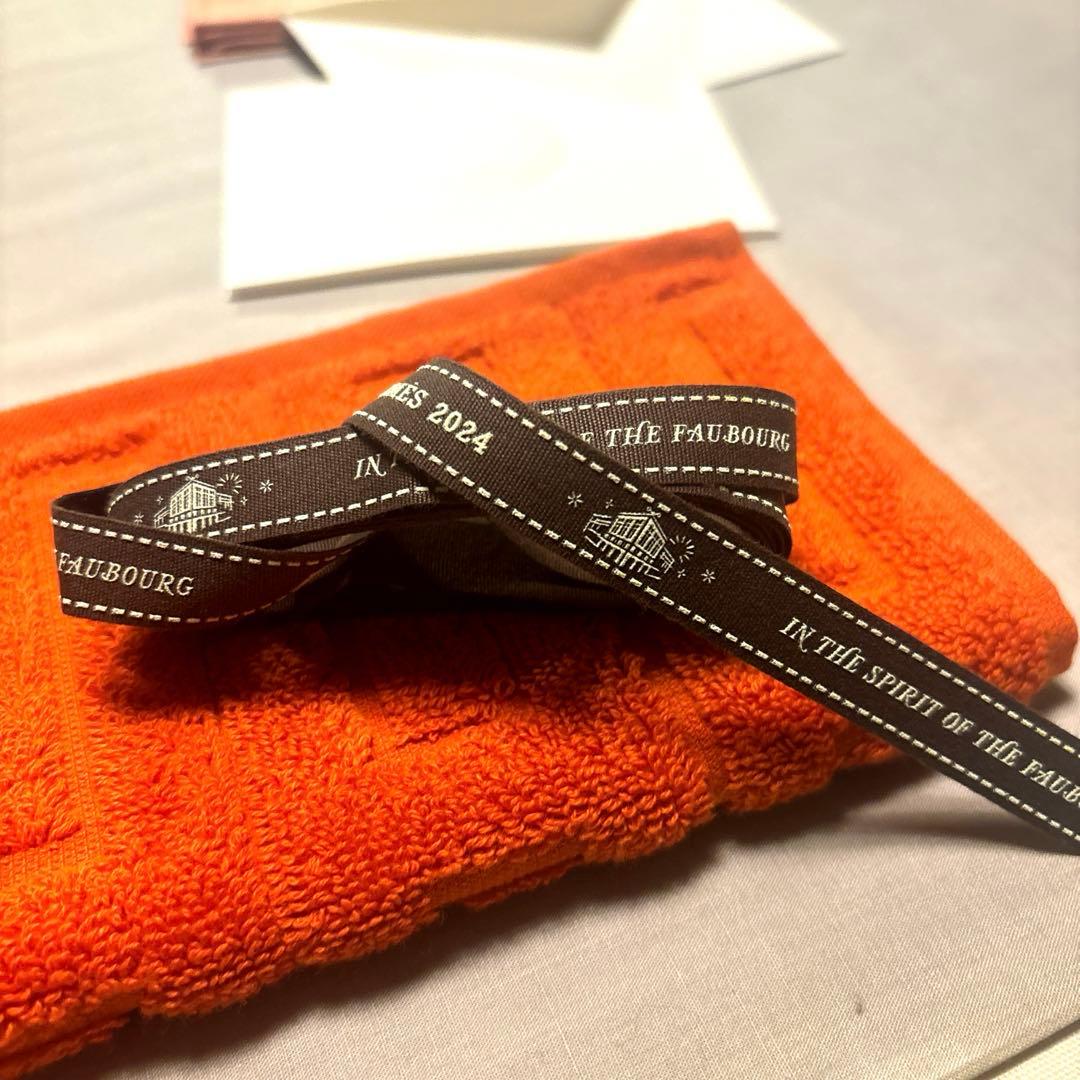 HERMES タオルハンカチとハンカチーフセット プレゼントセット付き