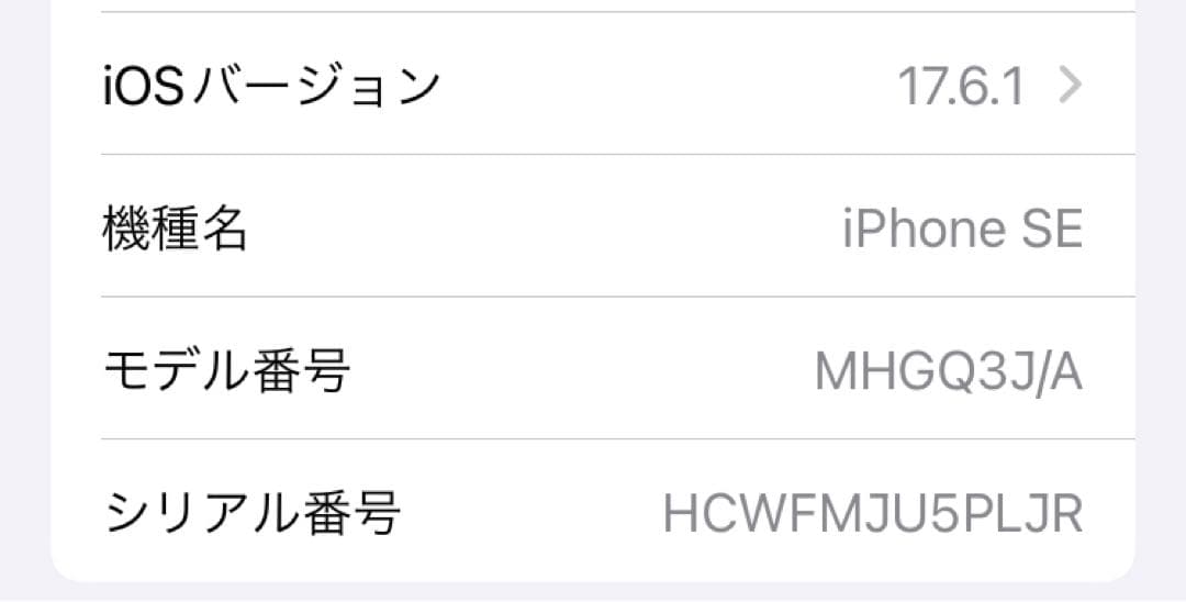 iPhoneSE ホワイト　64G