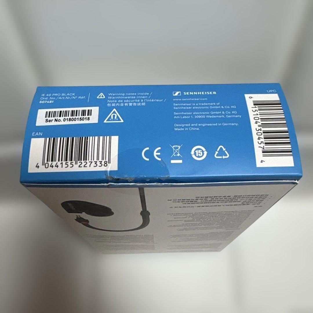 ゼンハイザー　有線イヤホン　IE40PRO