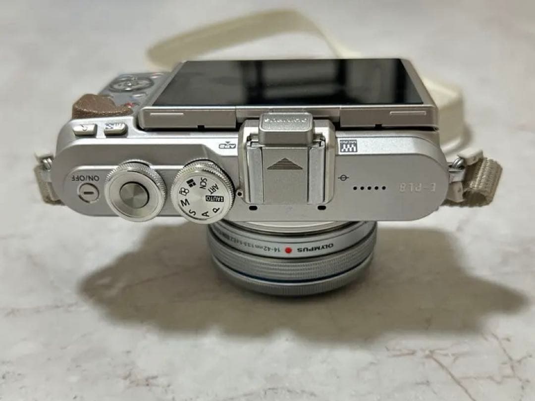 OLYMPUS PEN E-PL8 ミラーレス一眼 本革ケース付 動作確認済