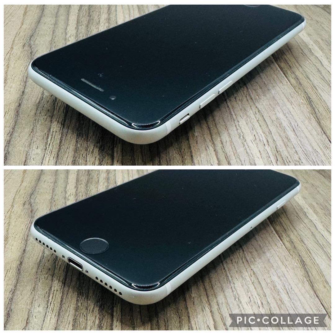 【極美品】iPhoneSE2 ホワイト 128GB SIMフリー 新品大容量電池
