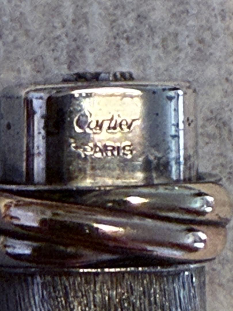 Cartier カルティエ トリニティ 万年筆 ゴールド シルバー コンビ