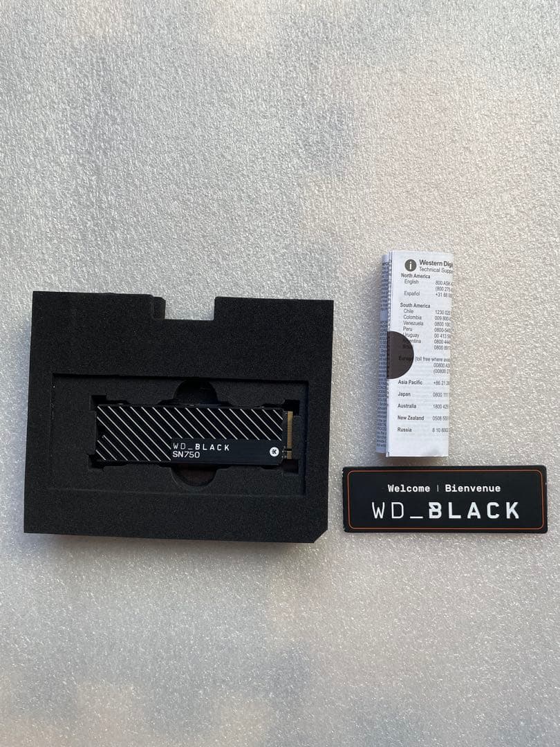 内蔵型SSD WD Black SN750 SSD Gen 3x4 1TB