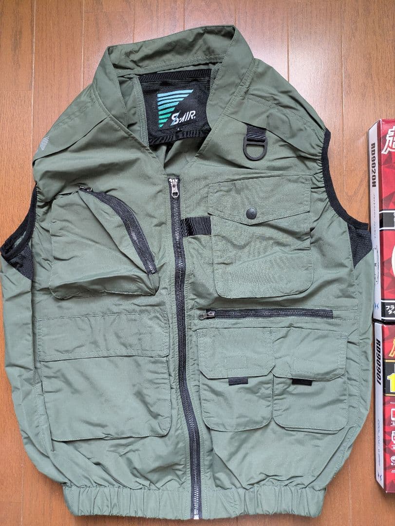 空調服 ベスト ファン バッテリー付 空調風神服