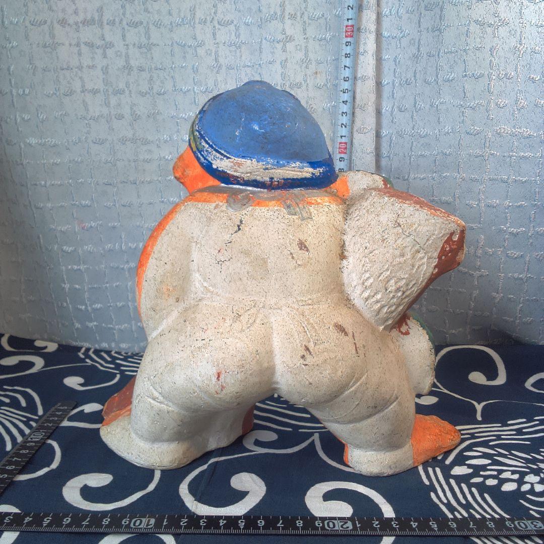骨董７木製郷土玩具 子供の人形 約20cm