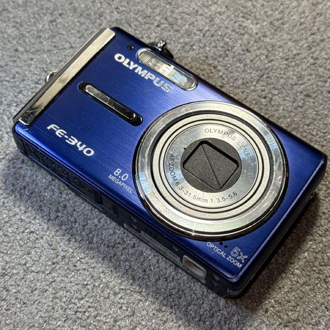 ☆動作OK OLYMPUS FE-340 新品バッテリー付き