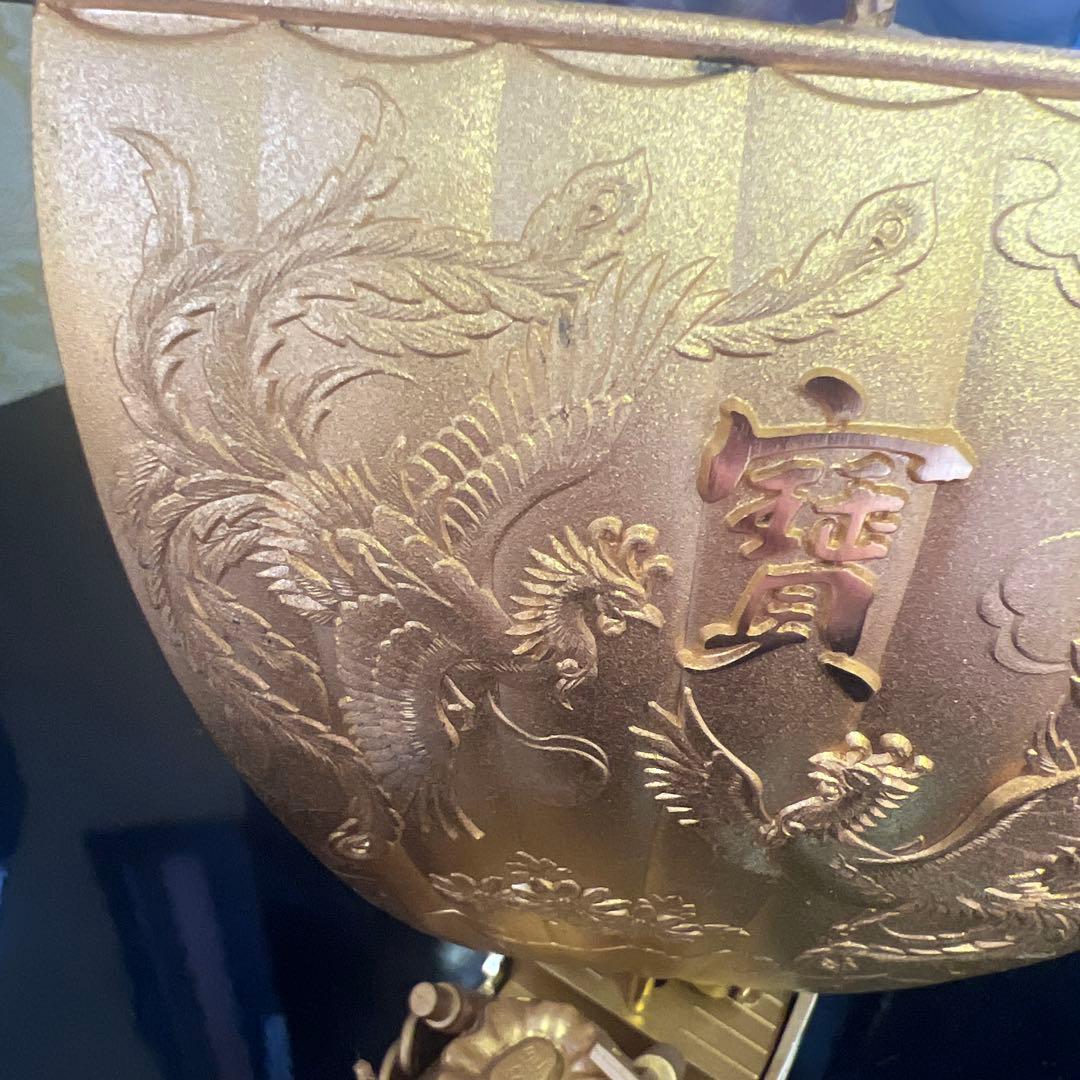 縁起物　黄金の龍　金運招福　大富豪　黄金　金メッキ　骨董品【価値確認後値上げ】