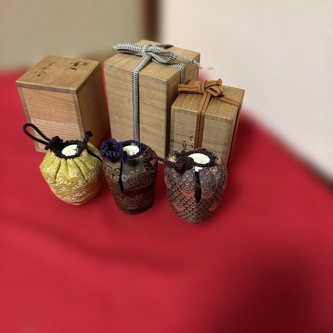 茶道具　茶入　九谷棗　角福