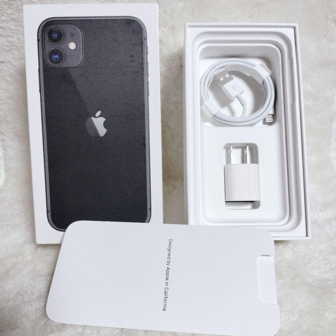 【バッテリー新品✨】iPhone 11 64GB SIMフリー ブラック 黒