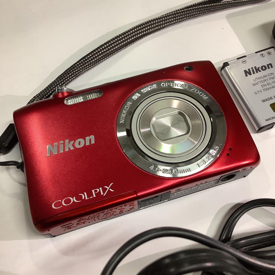 Nikon COOLPIX S2900 レッド コンデジ　ニコン